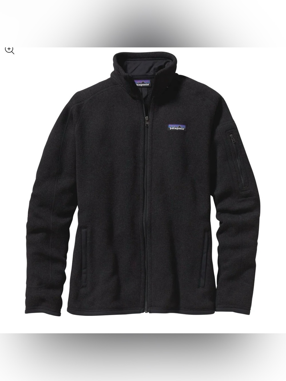Patagonia Full Zip Better Sweater Fleece Black zipped pocket sleeve XL jacket